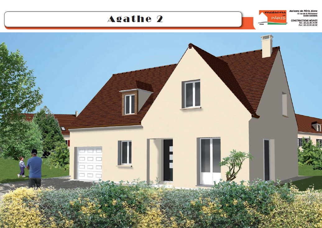 Maisons de Pâris Aisne : Modèle Agathe 2